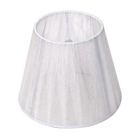 Абажур тканевый белый Е14 