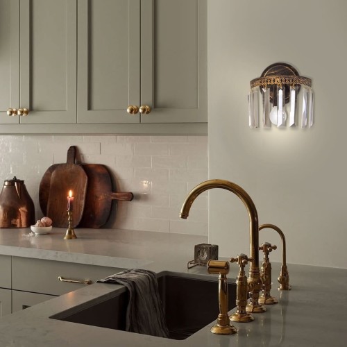 Бра с хрусталем настенное S2493-1