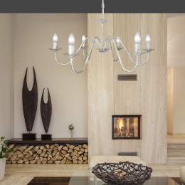 Люстра Петрасвет S3010-6, 6хЕ14 макс, 60Вт