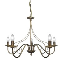 Люстра Петрасвет S1118-5, 5хЕ14 макс, 60Вт