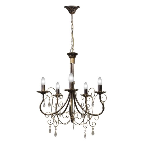 Люстра подвесная с хрусталем 5 ламп S1077-5