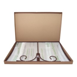 Козырёк над дверью Петрасвет S4026 Коричневы усиленный