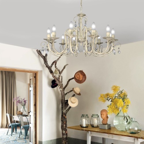 Люстра с хрусталем подвесная большая S1253-12