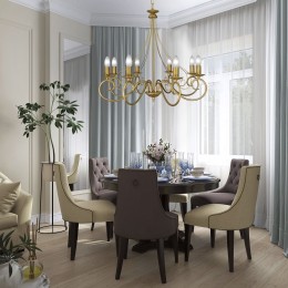 Люстра Петрасвет S1203-8, 8хЕ14 макс, 60Вт