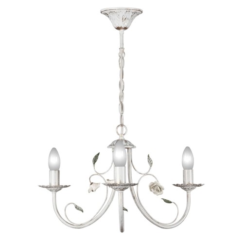 Люстра подвесная с цветами 3 лампы S1235-3