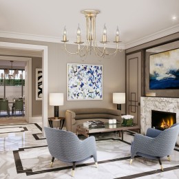 Люстра Петрасвет S1259-5, 5хЕ14 макс, 60Вт