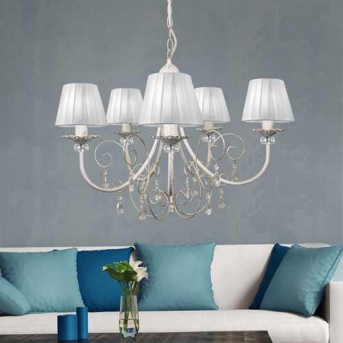 Люстра подвесная с хрусталем 5 ламп S1101-5