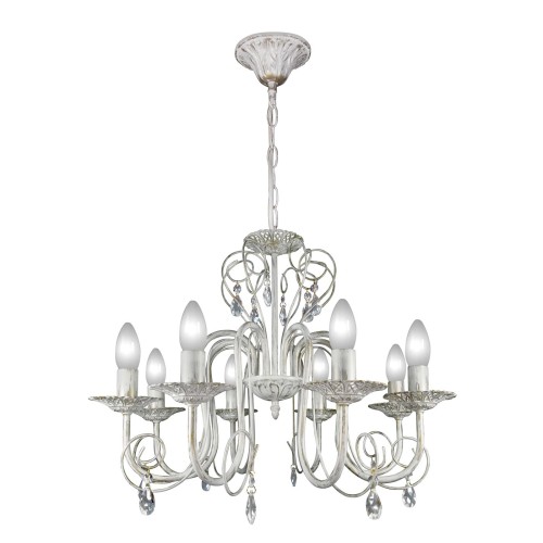 Люстра с хрусталем подвесная 8 ламп S1148-8