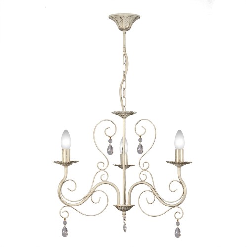 Люстра с хрустальными подвесками подвесная 3 лампы S1021-3