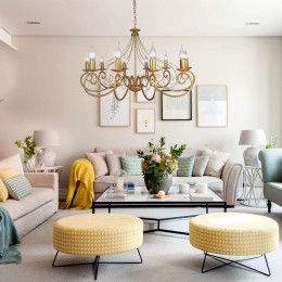 Люстра Петрасвет S1203-10, 10хЕ14 макс, 60Вт