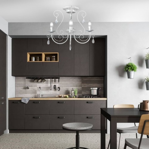 Люстра потолочная 3 ламп белая интерьерная S1212-3