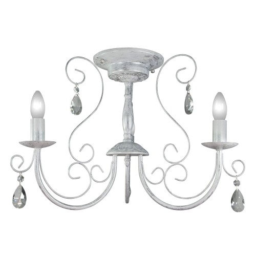 Люстра потолочная 3 ламп белая интерьерная S1212-3