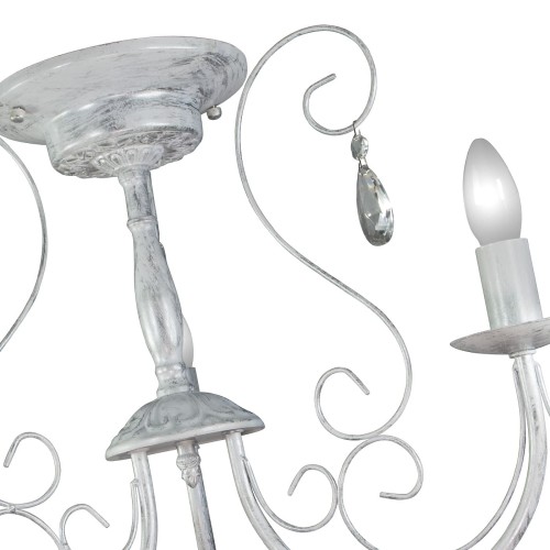 Люстра потолочная 3 ламп белая интерьерная S1212-3