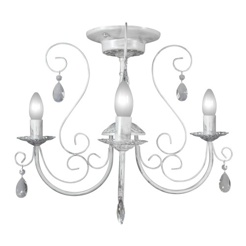 Люстра потолочная 3 ламп белая интерьерная S1212-3