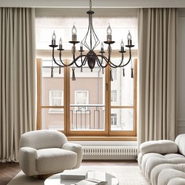 Люстра Петрасвет S3146-8, 8хЕ14 макс, 60Вт