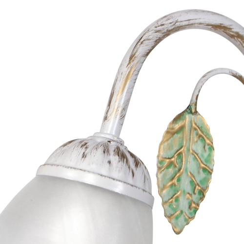 Бра плафон стекло с листочками классические S2413-1