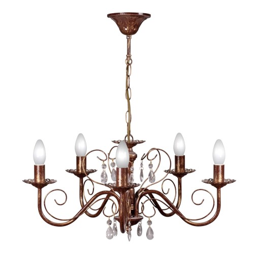 Люстра подвесная с хрусталем 5 ламп S1032-5