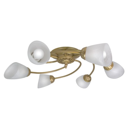 Люстра потолочная 6 плафонов золото S2480-6