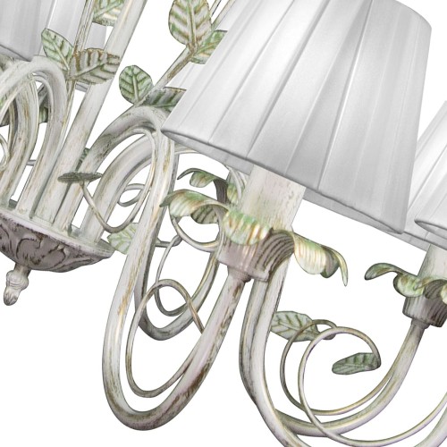 Люстра подвесная 8 ламп с абажурами S1131-8