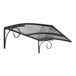 Козырёк над дверью Петрасвет S4026 Коричневы усиленный