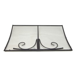 Козырёк над дверью Петрасвет S4026 Черный усиленный