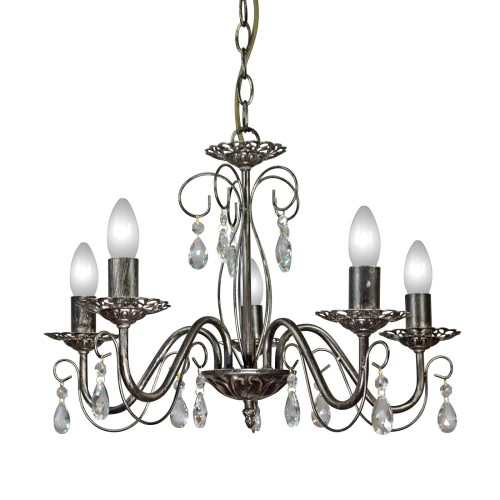 Люстра подвесная 5 ламп хрусталь Аврора S1204-5