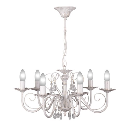 Люстра подвесная с хрусталем 6 ламп S1027-6