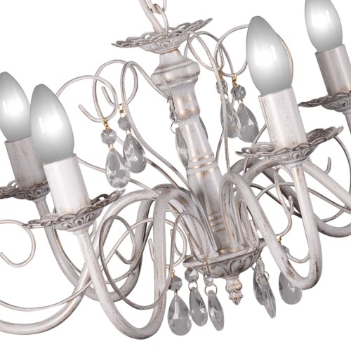 Люстра подвесная с хрусталем 6 ламп S1027-6