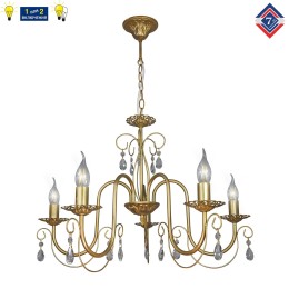 Люстра Петрасвет S1255-5, 5хЕ14 макс, 60Вт