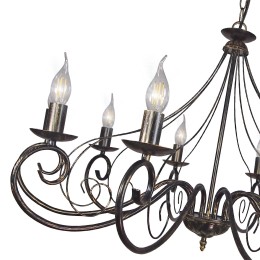 Люстра Петрасвет S1236-10, 10хЕ14 макс, 60Вт