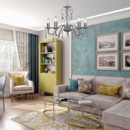 Люстра Петрасвет S1244-5, 5хЕ14 макс, 60Вт