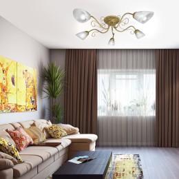 Люстра Петрасвет S2453-5 5xE14 макс,60Вт